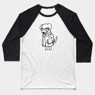 Funny Doctor Dog, Dog Lover Baseball T-Shirt